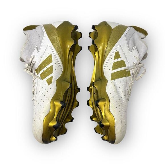 Adidas Adizero Impact Exotic Speed Football Cleats White Gold Men’s Size 10 - Picture 5 of 9